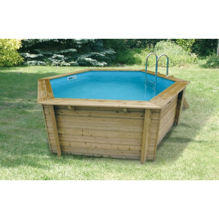 Piscine bois AZURA Ubbink 410 - 4,10 x 1,20m