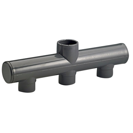 Collecteur PVC aspiration 3 sorties piscine